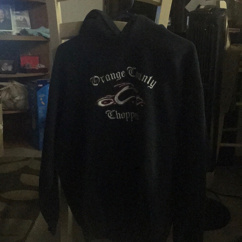 Black Orange County Chopper Hooded Sweatshirt